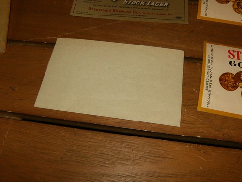 Lot 6 Vintage Unused Dry Beer Labels from Stegmaier Brewing Co., Wilkes-Barre,PA - Picture 7 of 7