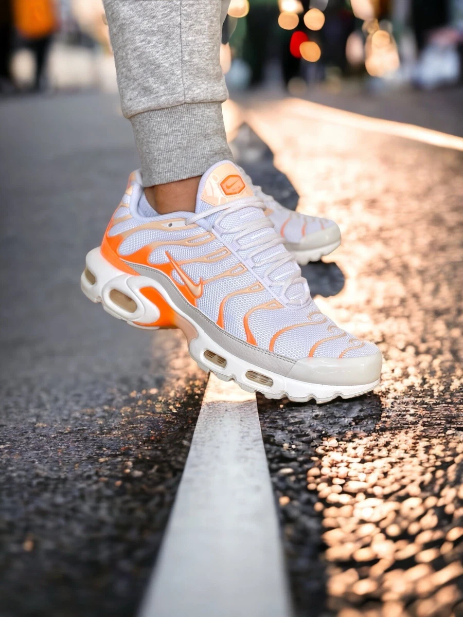 Nike Air Max Plus White Atomic Orange W for sale | eBay