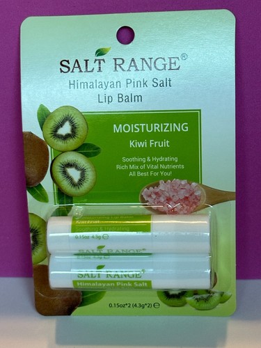 Gama de sal ~ Bálsamo labial de sal rosa del Himalaya ~ KIWI FRUIT 0,15 oz*2 - Imagen 3 de 3