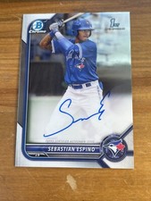 Sebastian Espino 2022 Bowman Chrome 1st Auto CPA-SE Free Shipping