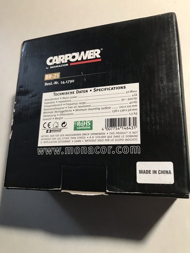 OPEN BOX NEW CARPOWER by MONACOR model BR-25 - Picture 3 of 10