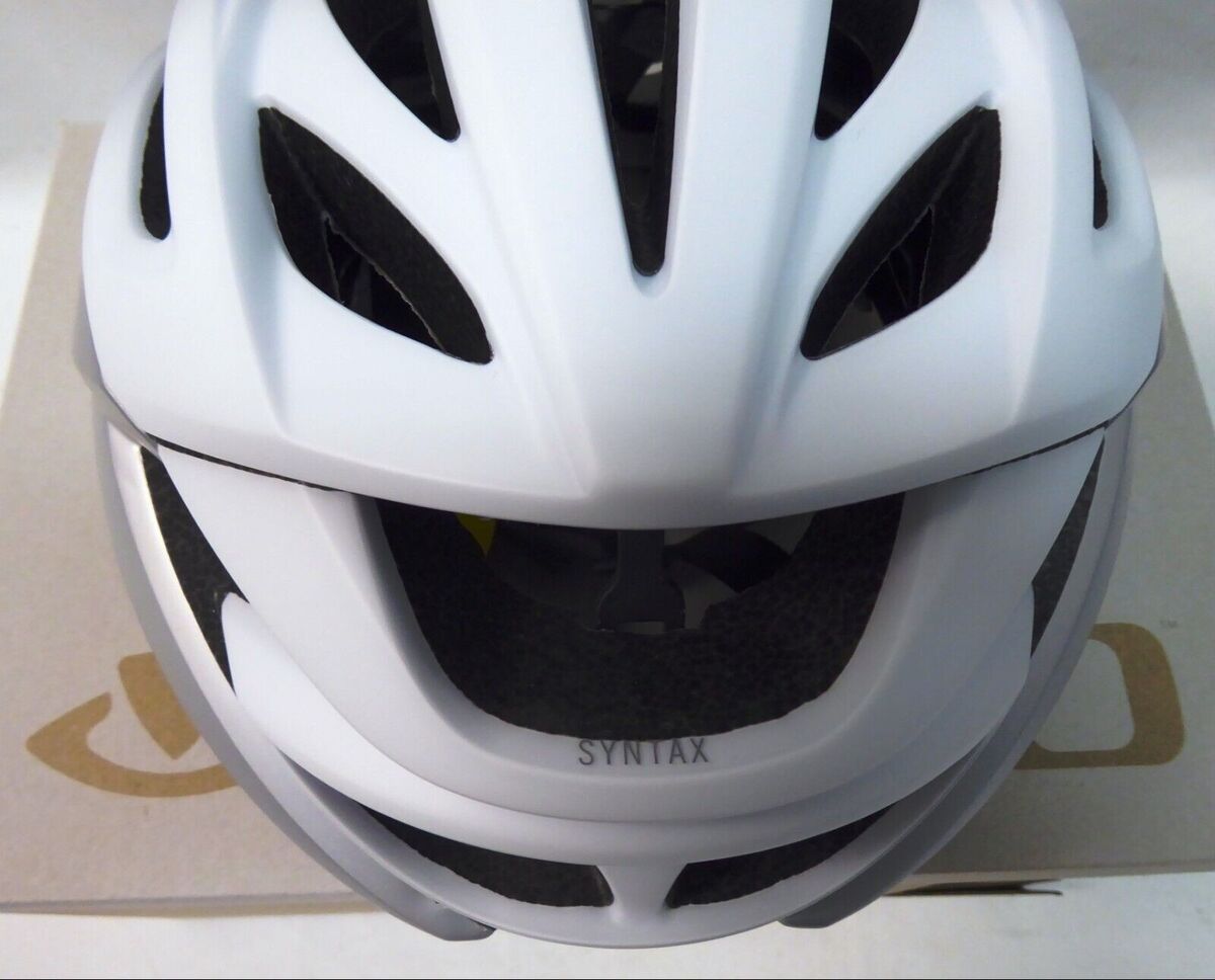 Giro Syntax MIPS Matte White Silver Large 768686180323| eBay Giro Syntax MIPS Matte White Silver Large 768686180323| eBay