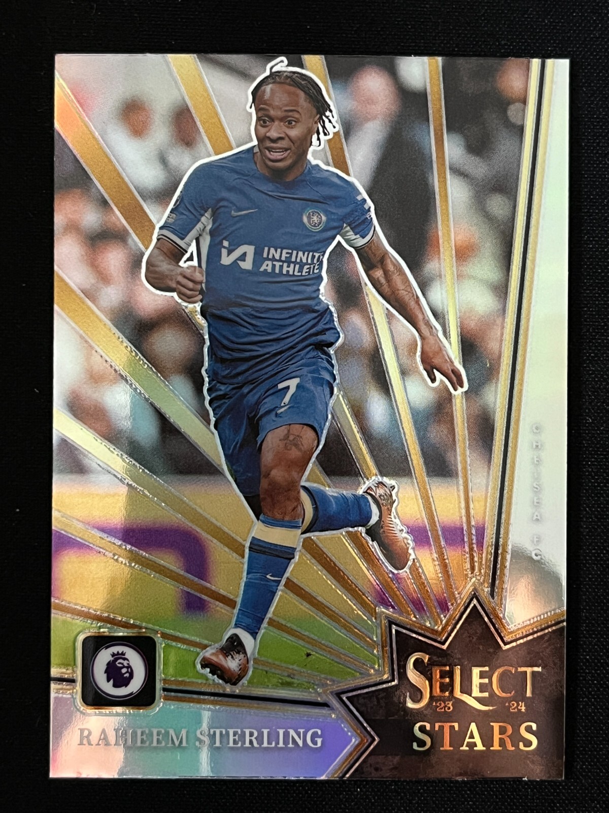 Raheem Sterling 2023-24 Select Premier League Soccer Stars Silver Prizm #21
