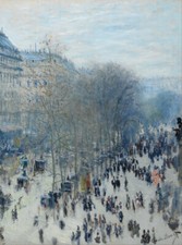 Claude Monet - Boulevard des Capucines Giclee Fine Art Print on Canvas 36"