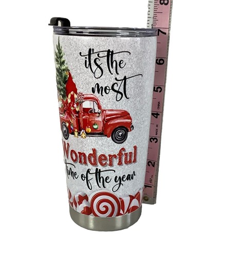 Brand New Christmas 18 Ounce Tumbler Stainless Steel Double Wall - Picture 4 of 7