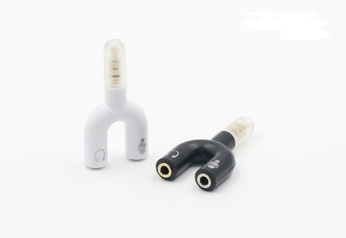 3.5mm 4 Pole Headphone Audio Jack Split to Mic+Stereo Plug for NUC Tablet U Type - Picture 3 of 3