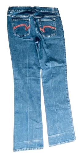 FUBU Classic Stretch Bootcut Womens Jeans Size 9/10 Mid Rise Medium Wash Blue - Picture 3 of 11