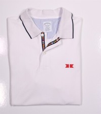 Brooks Brothers White Slim Fit Yachting Polo Shirt Men's Large