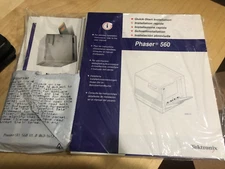 Xerox/Tektronix Phaser 560 Color Printer Complete Used Original Manual and Disks