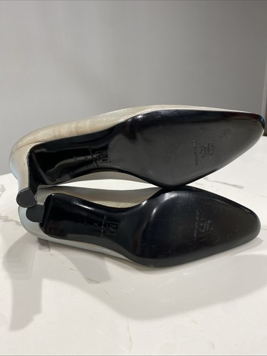 Bruno Magli Made In Italy Gold Silky Satin Pumps Formal Heels Size A A 7 - Picture 10 of 15