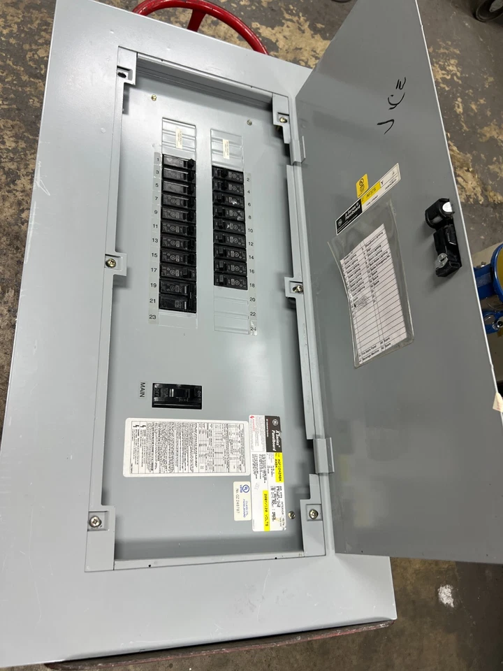 👀GE 225A MAIN BREAKER PANELBOARD 208Y/120V 24 CIRCUIT 3Ø 4 WIRE AQF3242ABX-AXB4 - Image 4 of 4