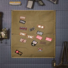 Large Tactical Hook & Loop Patch Fabric Organizer Holder Display Board Panel