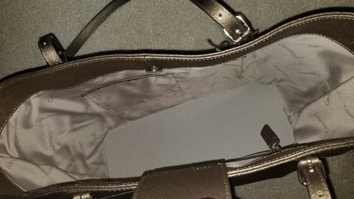 🌻 NEW CALVIN KLEIN CK HANDBAG 🌻 Key Item Leather Tote Shopper Bronze H3JA12BQ - Bild 6 von 6