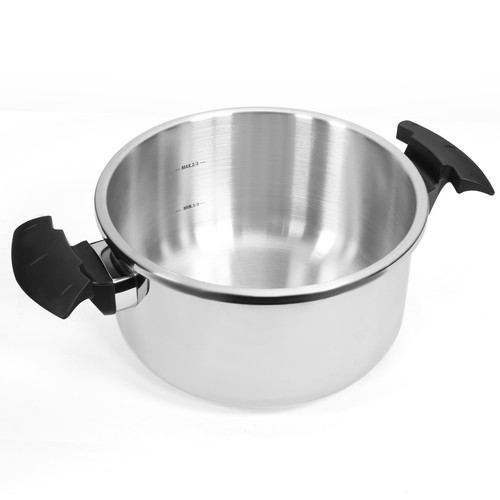 Olla a presión Barton 8Qt acero inoxidable tapa fácil bloqueo olla libro de recetas - Imagen 4 de 9