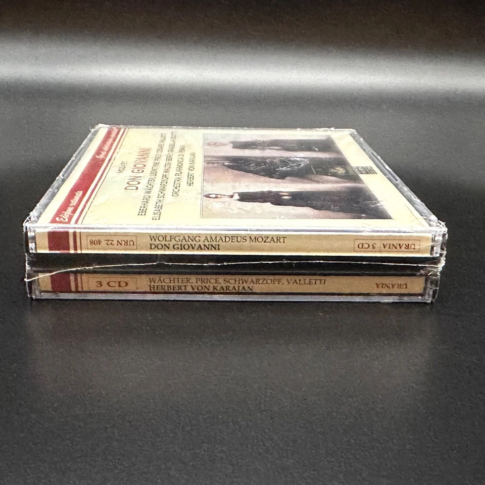 Mozart DON GIOVANNI Karajan Wachter Price Schwarzkopf [Urania 3 CD] SEALED RARE Foto 4 de 4