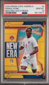 1/1 2024 Prizm Copa America Ismael Kone New Era GOLD /10 PSA 10 Pop 1 JERSEY#8