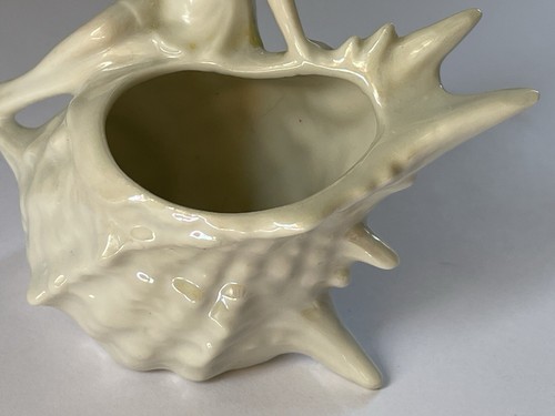 Art Nouveau vintage Woman on Shell Planter made in Japan - Picture 8 of 8