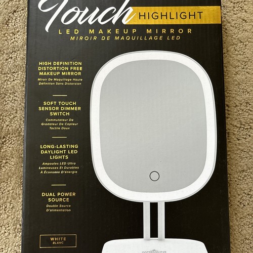 NIB IMPRESSIONS VANITY COMPANY~ TOUCH HIGHLIGHT LED VANITY MIRROR MSRP $45 - Picture 2 of 5