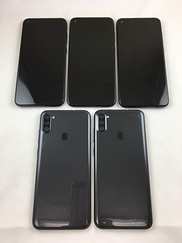 5 Samsung Sm-A115U Galaxy A11 T-Mobile Smartphone Lot Good