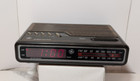 Vintage GE 7-4612A Digital Alarm Clock Radio Wood Grain Electronic Bedside Clock