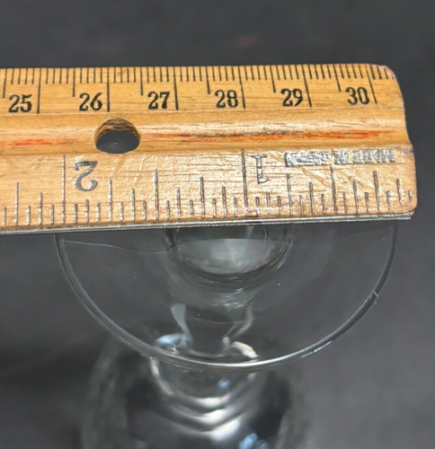 6 KORDIALE LIKÖRGLÄSER 2oz Antik ERDBEER DIAMANT FÄCHER + Abgeschrägte Stiele - Bild 7 von 12