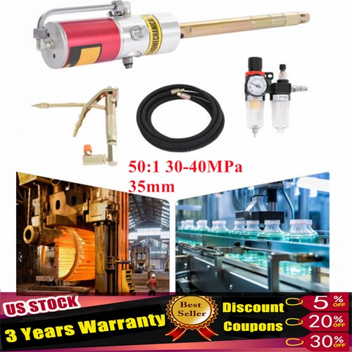 50:1 Druckluft Druckluft Fettpresse Pumpe Fasspumpe Schwerlast 35mm 30-40MPa - Bild 1 von 12