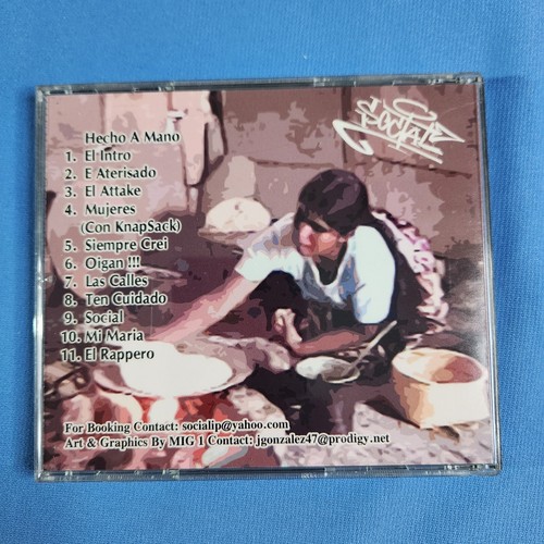 Social - Hecho A Mano CD Hip Hop Rap Latino Chicano Gangsta Rap - Picture 2 of 4