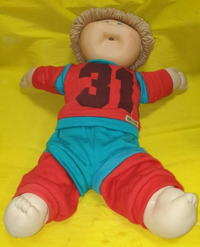 CABBAGE PATCH KIDS by COLECO BAMBOLA NO CIUCCIO Vintag'80 16"inch tall 40cm DOLL - Immagine 4 di 4
