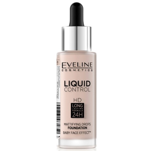 Eveline Liquid Control Foundation HD Mattifying Drops 32ml All Shades - Picture 7 of 9