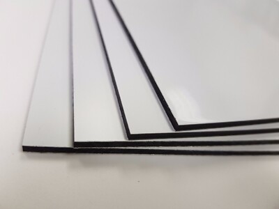 A4 Bleche 3mm weiß Aluminium Verbundbleche Alupanel - Dibond ACM Beschilderung