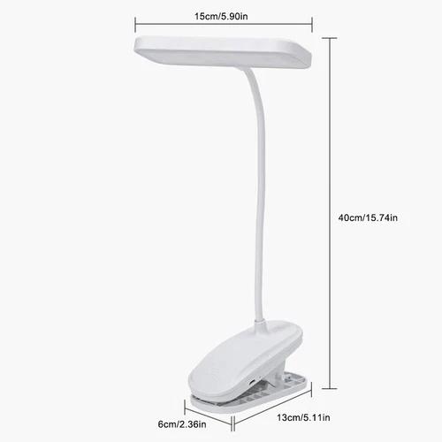 Clip On Desk Lamp LED Flexible Arm USB Dimmable Study Reading Table Night Ligh - Picture 13 of 16