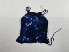 Women's Magicsuit Tankini Shirt Top Sleeveless Size 8 Blue Underwire Swim 200