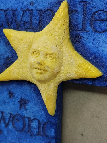 Cornice portafoto 3D Twinkle Little Star blu celeste asilo bambino bambino UDC - Foto 9 di 15