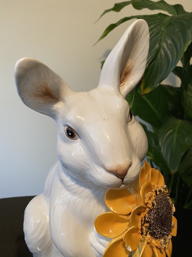 Hillsborough NC For Vietri Pottery Easter Bunny Rabbit 13” Tall Made In Italy - Picture 4 of 9