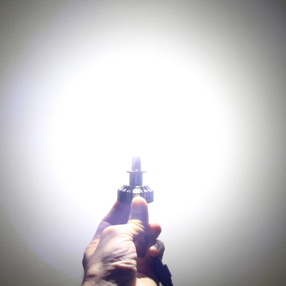 Lâmpada de farol AllaLighting H1 LED brilhante lâmpada de feixe alto, neblina de direção, branca, curta - Imagem 2 de 4