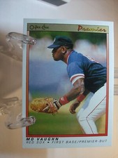 1991 O-Pee-Chee Premier #124 - Mo Vaughn - Boston Red Sox  91-203