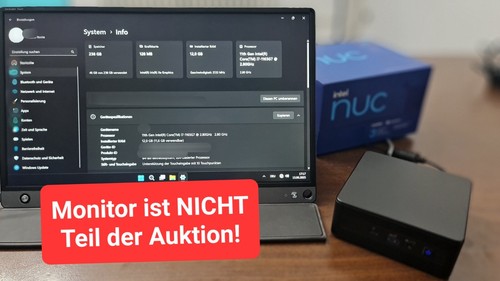 kleines Büro-Wunder von Intel mit i7 11th Gen, Win11 Pro voraktiviert in OVP - Bild 3 von 16