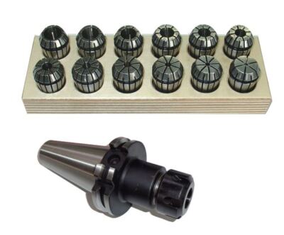 Spannzangenfutter SK40 DIN69871 ER20 (UM Schlüssel) Satz 2-13 RI max 15µm Holz