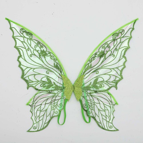 Kids Angel Sheer Shiny Party Wings Butterfly Decor Gradient Fairy Elastic Show - Picture 44 of 64