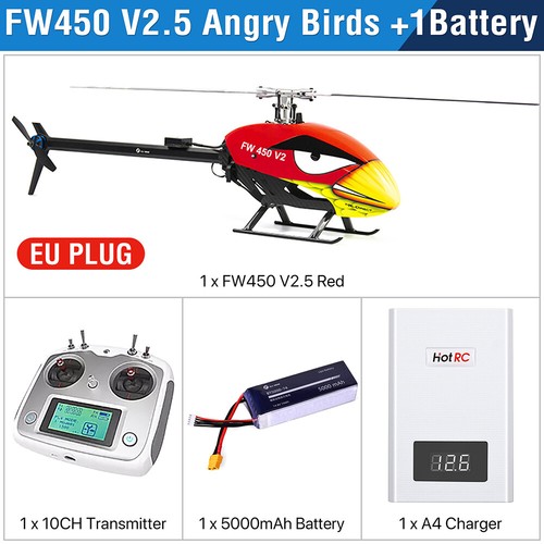 Helicóptero FlyWing FW450L V2.5 RC RTF 6CH 3D GPS devolución automática con control de vuelo H1 - Imagen 39 de 43
