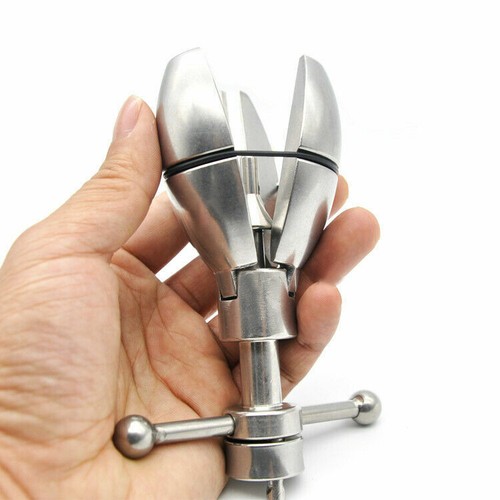 Stainless Steel Chastity Speculum Spreader Restraint Clamp Dilator Expander BDSM - Bild 30 von 43
