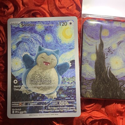 Snorlax X VAN GOGH MAGNET STARRY NIGHT CARD SPECIAL SET Stars