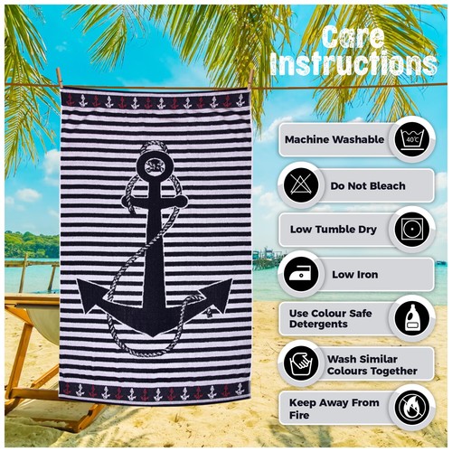 Large Beach Towel Jumbo Bath Sheet Travel Sports Camping Lightweight Bath Towels - Picture 17 of 112