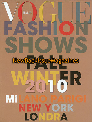 Italian Vogue Supplement 9/10,Fashion Shows,September 2010