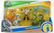 New Sealed Mattel Imaginext Jurassic World Raptor Trainer Owen Gift Set 2020