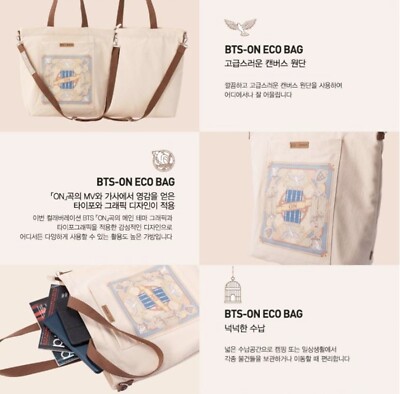BTS X KOVEA BTS-ON Collaboration Eco Bag Limited Edition Camping
