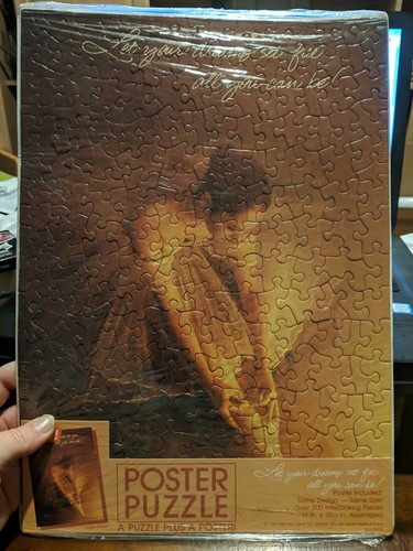 Neu Vintage BALLERINA PUZZLE PLUS POSTER 1986 HALLMARK KARTE - Bild 1 von 6