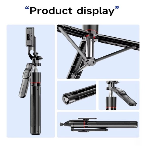 F16 Wireless Bluetooth Selfie Stick Anti Shake Foldable Monopods  Take Pictures - Photo 9 sur 11