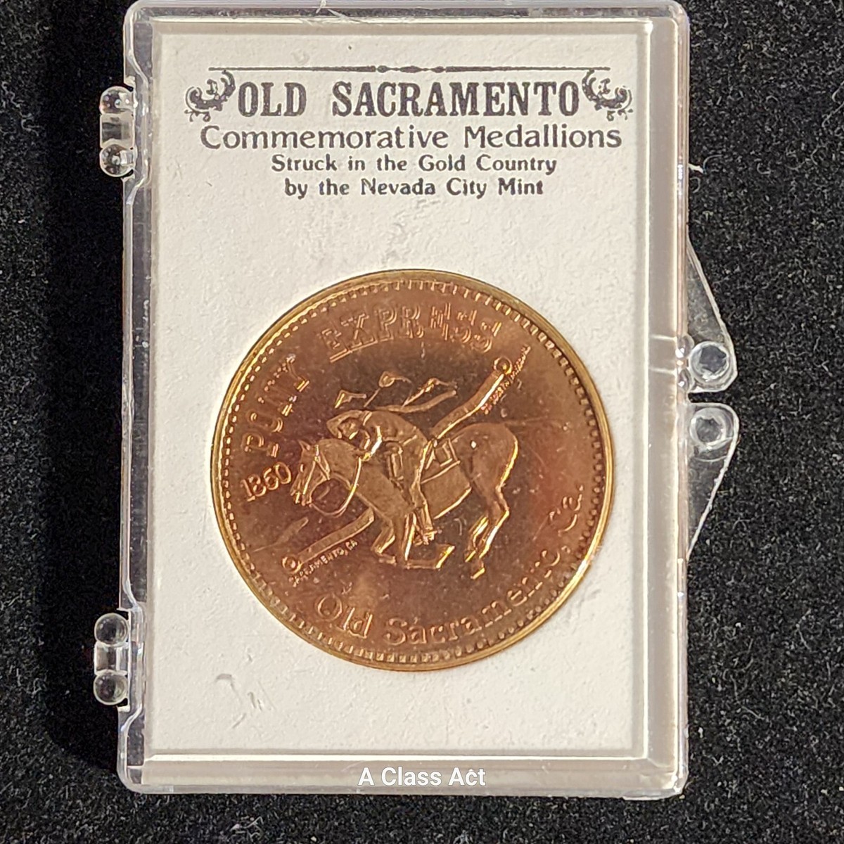 Old Sacramento Mint, Pony Express Medallion. Coin B198 | eBay