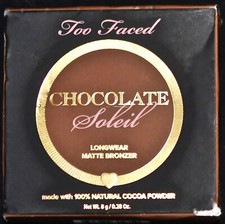 3  TOO FACED CHOCOLATE "SOLEIL" MATTE LONGWEAR FACE BRONZER *L@@K* FREE SHIPPING
